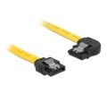 Delock Kabel SATA 6 Gb/s links/gerade Metall 70cm
