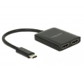 Delock USB Type-C (DP alt) > 2 db HDMI 4K 30Hz