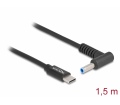 DELOCK laptop töltőkábel USB-C / 4,5x3,0mm HP 1,5m