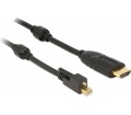 Delock mini DisplayPort 1.2 csavarral > HDMI 5m