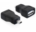Delock Adapter USB 2.0-A female -> mini USB male (