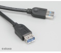 Akasa USB 3.0 Type-A hosszabbító 1,5m