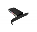 Icy Box ARGB M.2 NVMe SSD PCIe bővítőkártya
