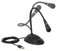 Delock gégecsöves USB mikrofon talppal