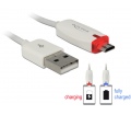 Delock USB 2.0-A - Micro USB-B LED jelzőfénnyel