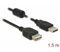 Delock USB 2.0-s bővítőkábel Type-A 1.5m