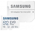 Samsung EVO Plus 2021 microSDXC 512GB + adapter