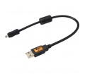 TetherPro USB A to Mini-B 8pin 1 (0,3m) BLK