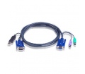 ATEN CONSOLE Kábel PS/2 sw.- USB KVM 3m