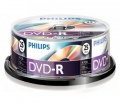 Philips DVD-R 4,7GB 16x 25 db-os hengeres tokban