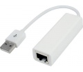VCOM USB Fast Ethernet adapter fehér 15cm