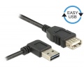Delock EASY-USB 2.0 A ívelt bal-jobb apa > anya 3m