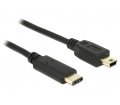 Delock USB 2.0 Type-C > Mini-B 0,5m
