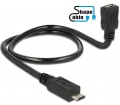 Delock USB 2.0 micro-B OTG hossz. ShapeCable 0,5m