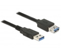 Delock USB 3.0 hosszabbító 0,5m fekete
