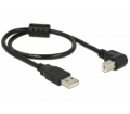 Delock USB A dugó >USB 2.0 B dugó derékszögű kábe