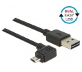 Delock EASY-USB A > EASY-USB micro-B bal/jobb 3m