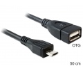 Delock USB micro-B apa > USB 2.0-A anya OTG kábel