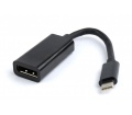 GEMBIRD USB-C to DisplayPort adapter, black