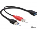 Delock USB 3.0 anya > USB 3.0 apa + USB 2.0-A apa