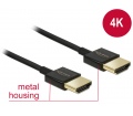 Delock High Speed HDMI + Eth 3D 4K slim prémium 2m