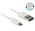 Delock EASY-USB A > EASY-USB micro-B 0,5m fehér