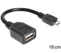 Delock USB micro-B apa > USB 2.0-A anya OTG flexib