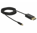 Delock USB Type-C koax kábel DisplayPorthoz 4K60Hz