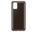 Samsung Galaxy A02s puha átlátszó tok fekete
