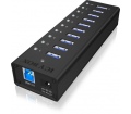 Raidsonic Icy Box IB-AC6110 10+1 USB3.0 portos hub