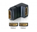 Delock Adapter HDMI female > HDMI female 90° down