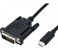 Roline USB Type-C > DVI-D 24+1 Dual-Link 1m