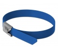 Delock r.m. acél kábelkötegelők 400mm 10db kék