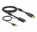 Delock HDMI - DisplayPort kábel 4K30Hz 2m