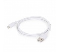 Gembird USB - Lightning kábel 1m fehér