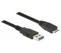 Delock USB 3.0 A > Micro-B 2m fekete