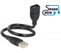 Delock USB 2.0 A ShapeCable apa > anya 0,35m