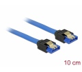 Delock SATA kábel egyenes 10cm kék