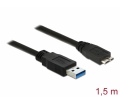 Delock USB 3.0 Type-A - Micro-B 1.5m