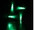 BitFenix Spectre LED Green 200mm Fekete