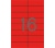 Etikett, 105x37 mm, színes, APLI, piros, 1600 eti