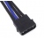 SilverStone PP07 Molex to 4 db SATA táp kék/fekete