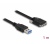 DELOCK kábel USB 3.0 Type-A/Micro-B csavarokkal 1m