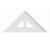 Koh-I-Noor Háromszög vonalzó, műanyag, 45 °