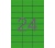 APLI 70x37mm színes zöld 2400db/cs