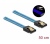 Delock 6 Gb/s SATA kábel UV fényhatással kék színű