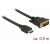 Delock HDMI - DVI 24+1 kétirányú kábel 0,5 m