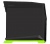 SilverStone Raven RVX01 fekete, zöld talp, ablakos