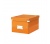 Leitz Irattároló doboz, A5, lakkfényű, narancs
