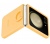 SAMSUNG Galaxy Z Flip5 szilikontok gyűrűvel - sárg